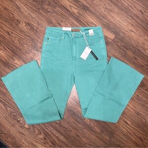 NWT Judy Blue High Waisted Teal Flare Jeans